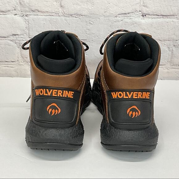 Wolverine Work Boots Men's Size 10 M Durashocks Flex Leather Oil/Slip Resistant - Picture 3 of 13